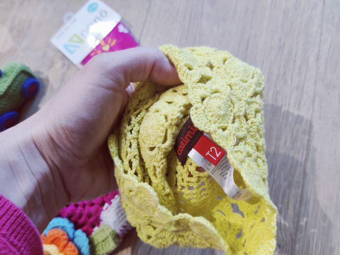 Lot de bonnets & chaussettes crochet Catimini Nano + 3-6 mois Neuf - photo numéro 3