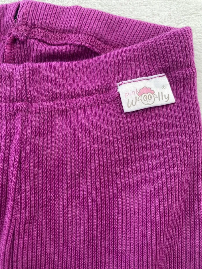 Legging laine mérinos pink woolly  fushia 1-2/2,5 ans - photo numéro 2