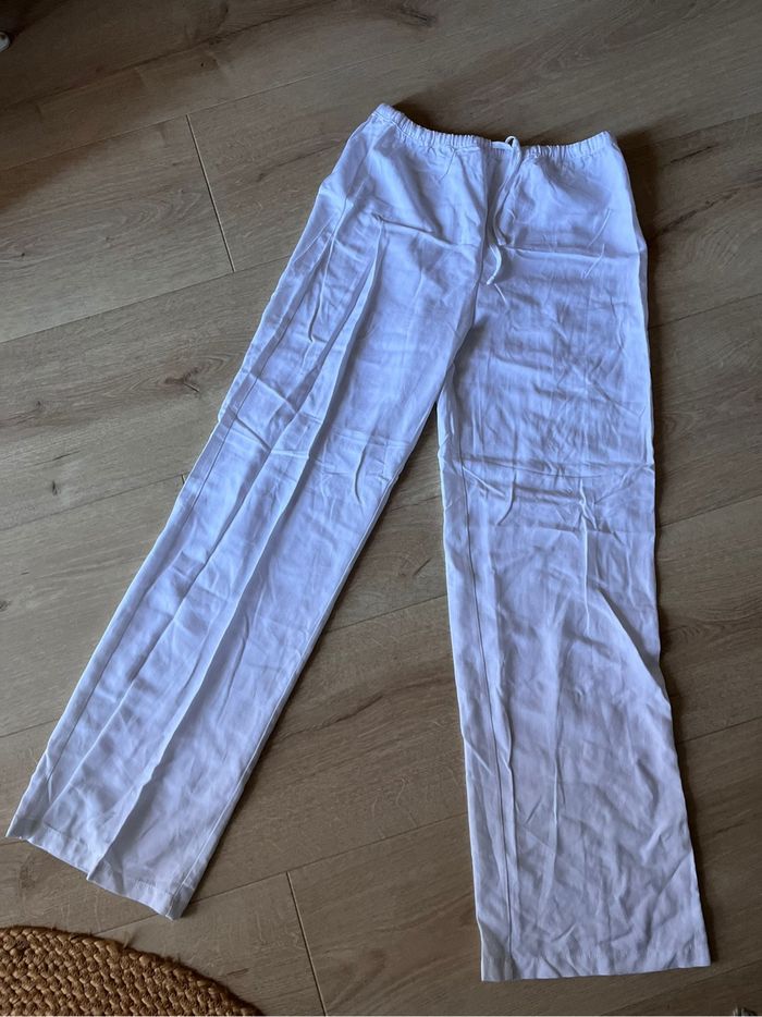 Pantalon blanc Pull&Bear - photo numéro 3