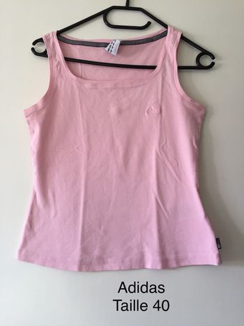 Débardeur rose Adidas Taille 40