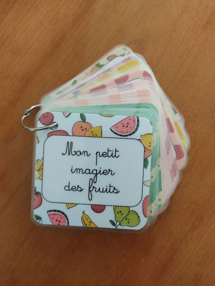 Mon petit imagier des fruits, cartes plastifiées