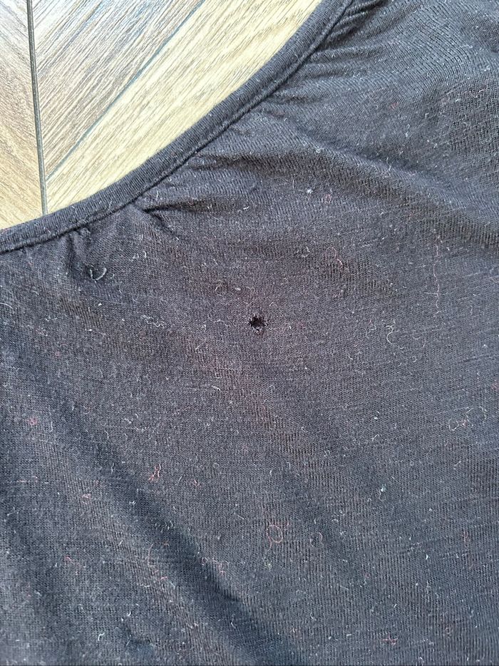 Top Noir Bershka Manches Papillon / Chauve-souris - photo numéro 3