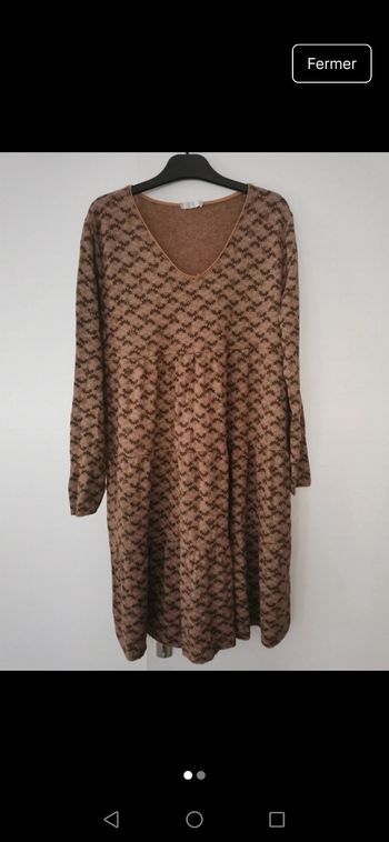Robe pull chocolat