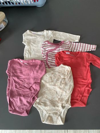 Lot de 5 bodies ML lupilu 2-6mois