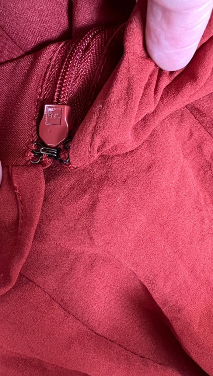 Robe élégante H&M – Terracotta/Rouille – Taille 36 - photo numéro 14