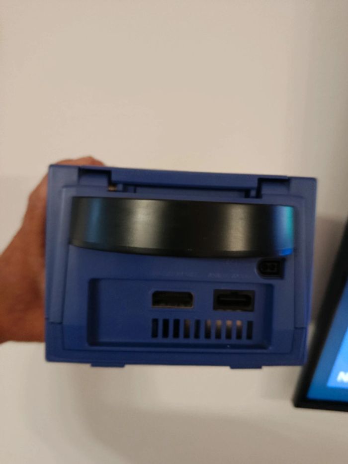 Nintendo GameCube violette manette câble et carte mémoire - photo numéro 9