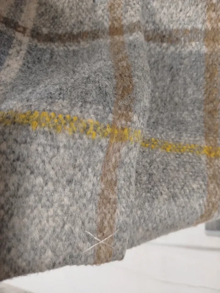 Manteau long femme en laine 44 Camaïeu à rayures - photo numéro 9