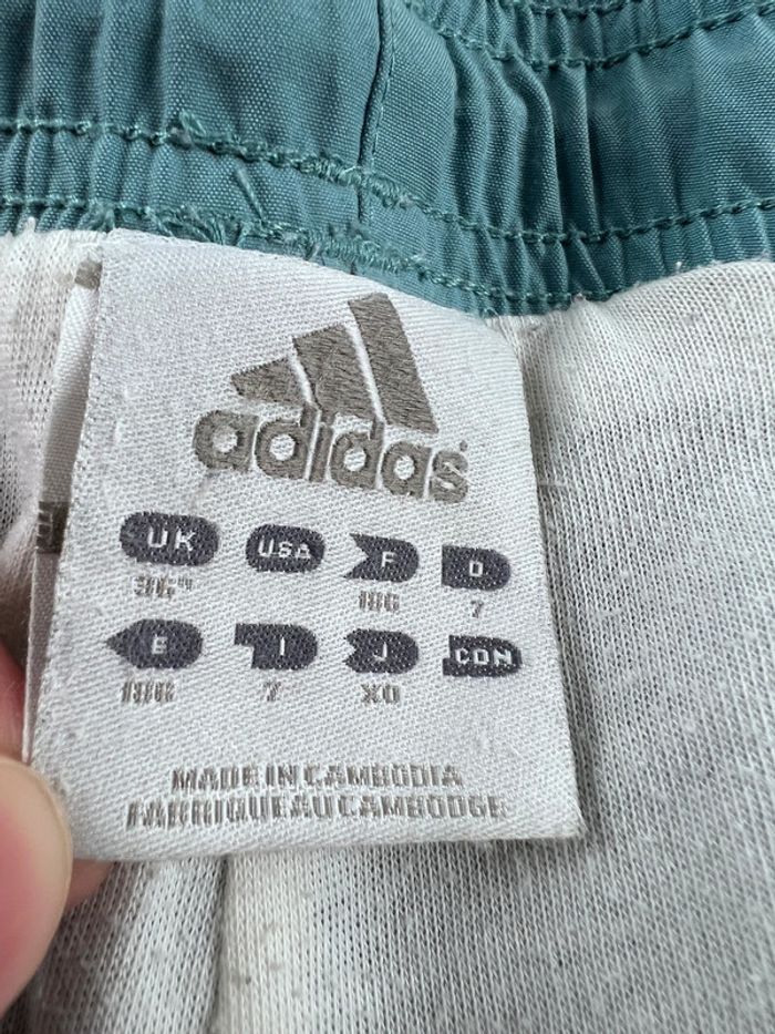 Jogging jambe large Adidas Vintage Bleu turquoise Taille XL - photo numéro 7