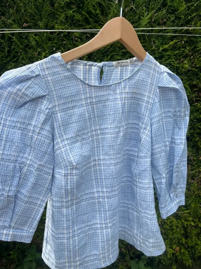 blouse a carreaux mauve violet stradivarius