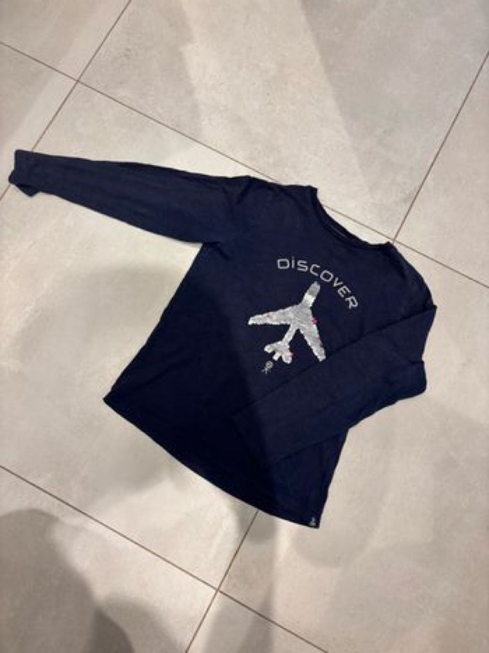 T-shirt manches longues sequins