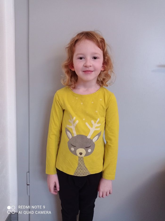 T-shirt jaune 5ans - photo numéro 2