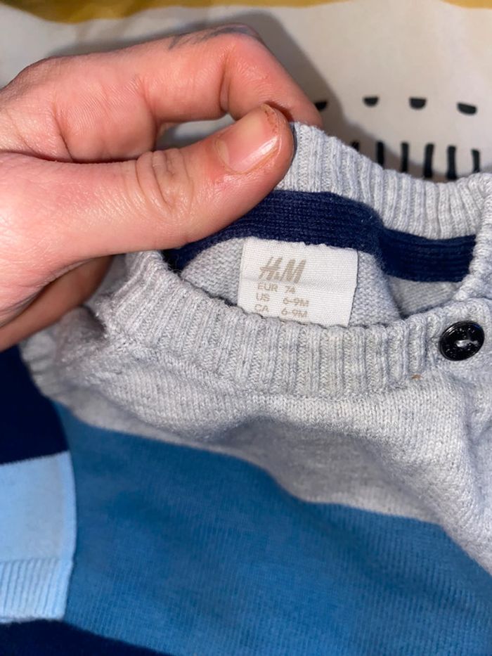 Pull bleu - photo numéro 3