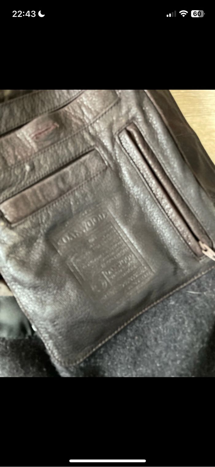 Veste homme vintage en cuir - photo numéro 7
