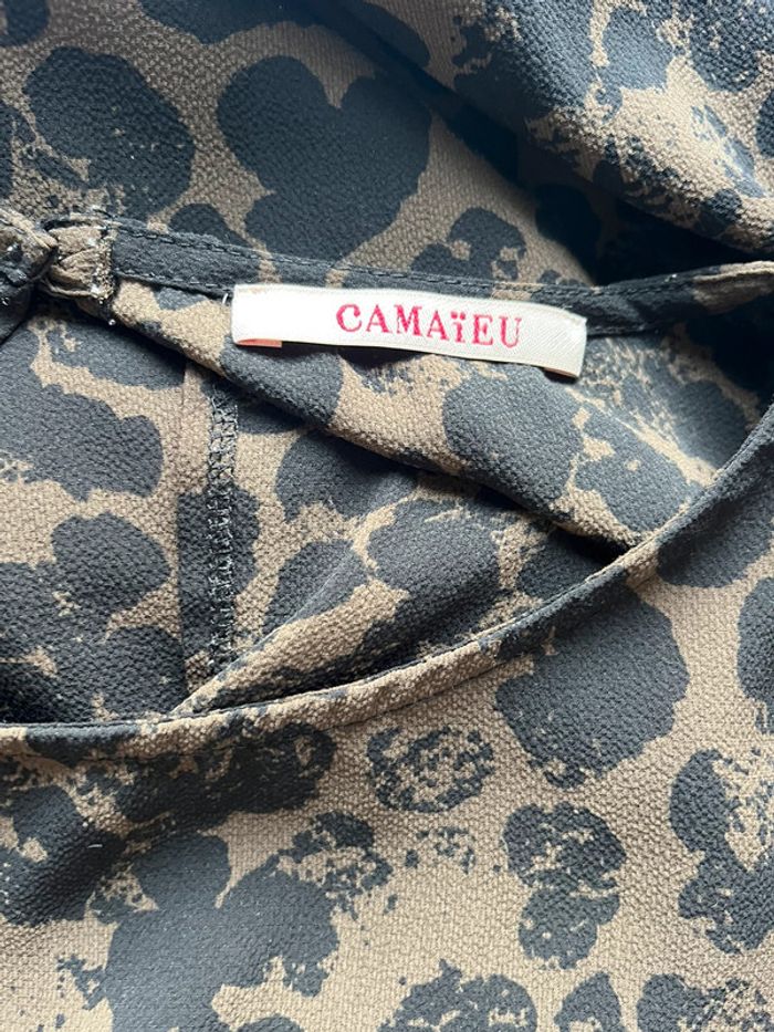 Blouse motif léopard camaïeu M comme neuve - photo numéro 4