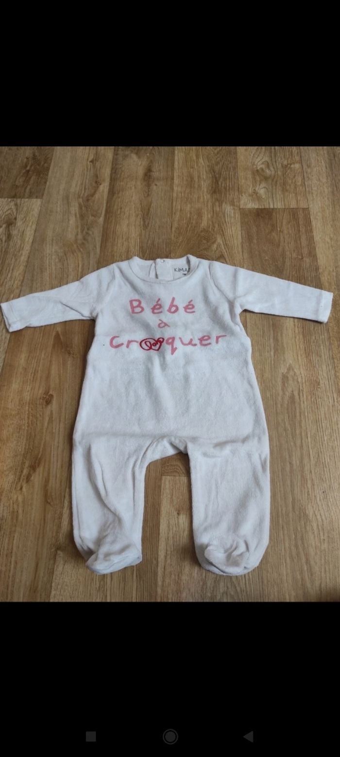 Lot 4 pyjamas bébé fille blanc - photo numéro 5