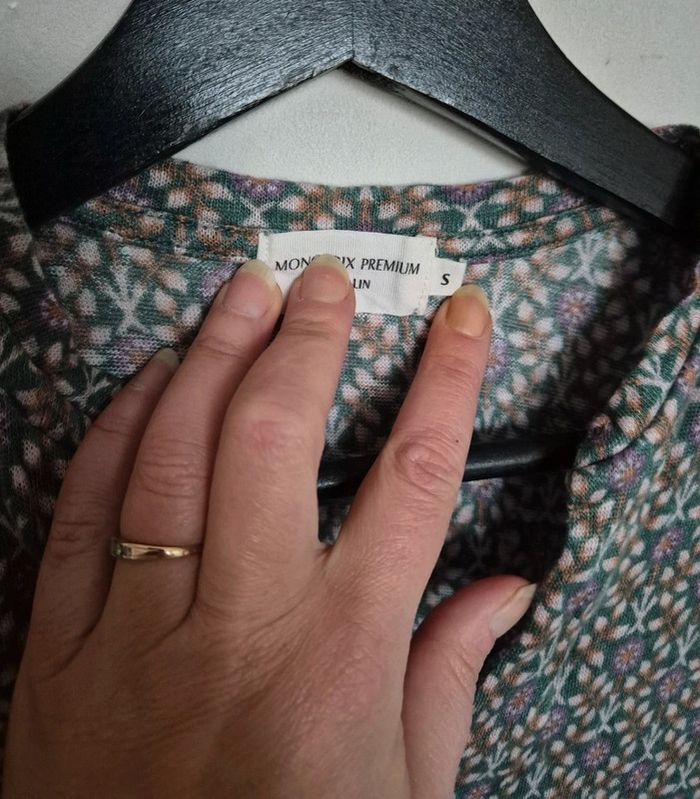 T-shirt en lin Monoprix taille s - photo numéro 3