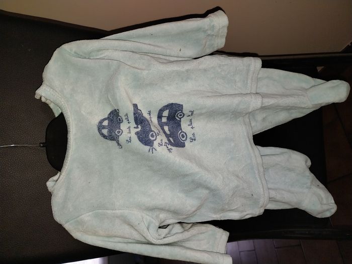 Pyjama bleu clair 2 pièces - Mots d'enfants