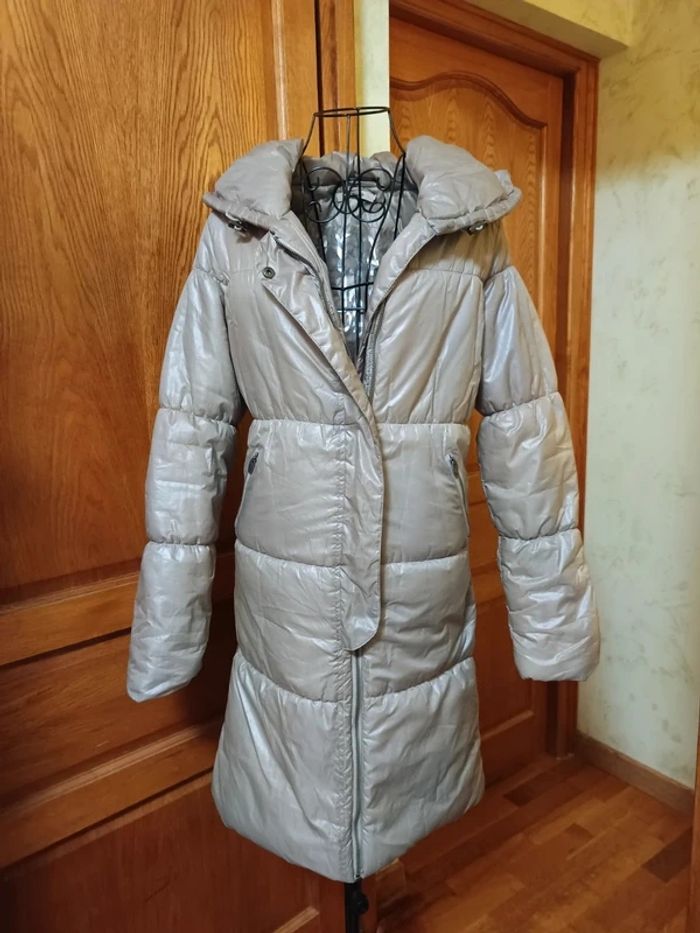 Doudoune longue imperméable à capuche femme - photo numéro 5