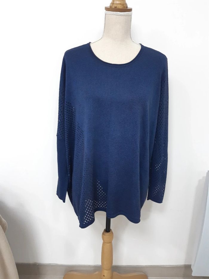 Pull fin bleu Trend T38