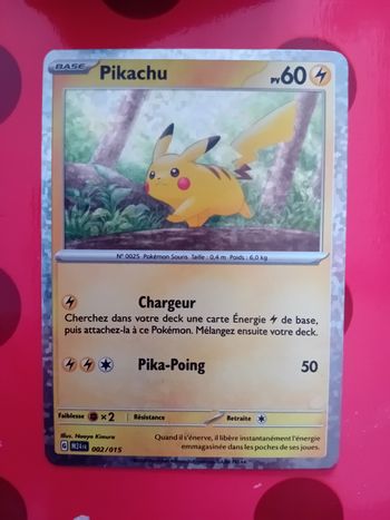 Carte pikachu