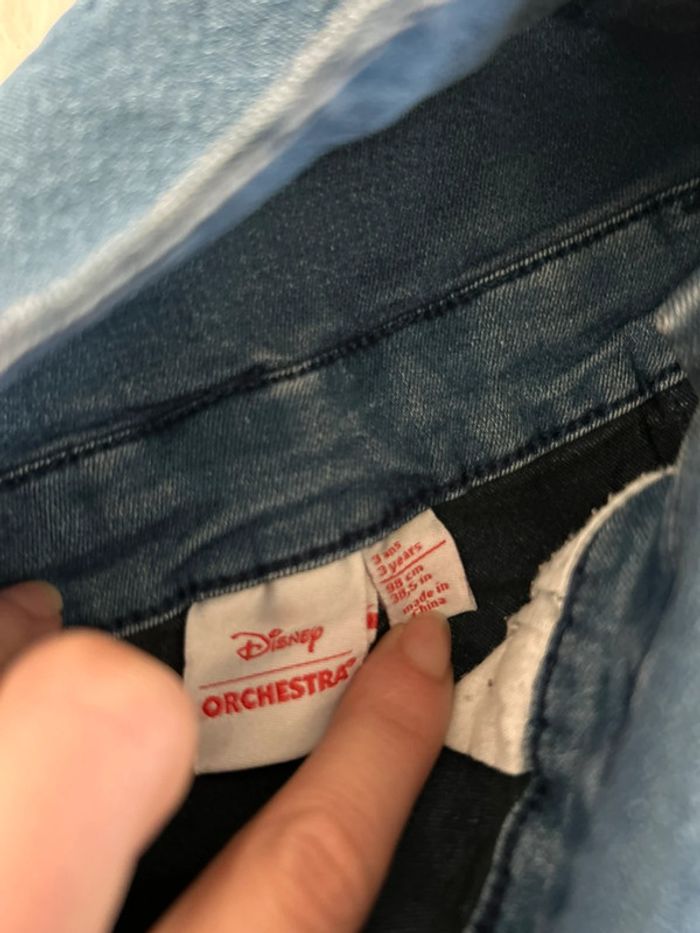 Très belle robe en jeans 🥰 minnie Disney orchestra taille 3 ans - photo numéro 2