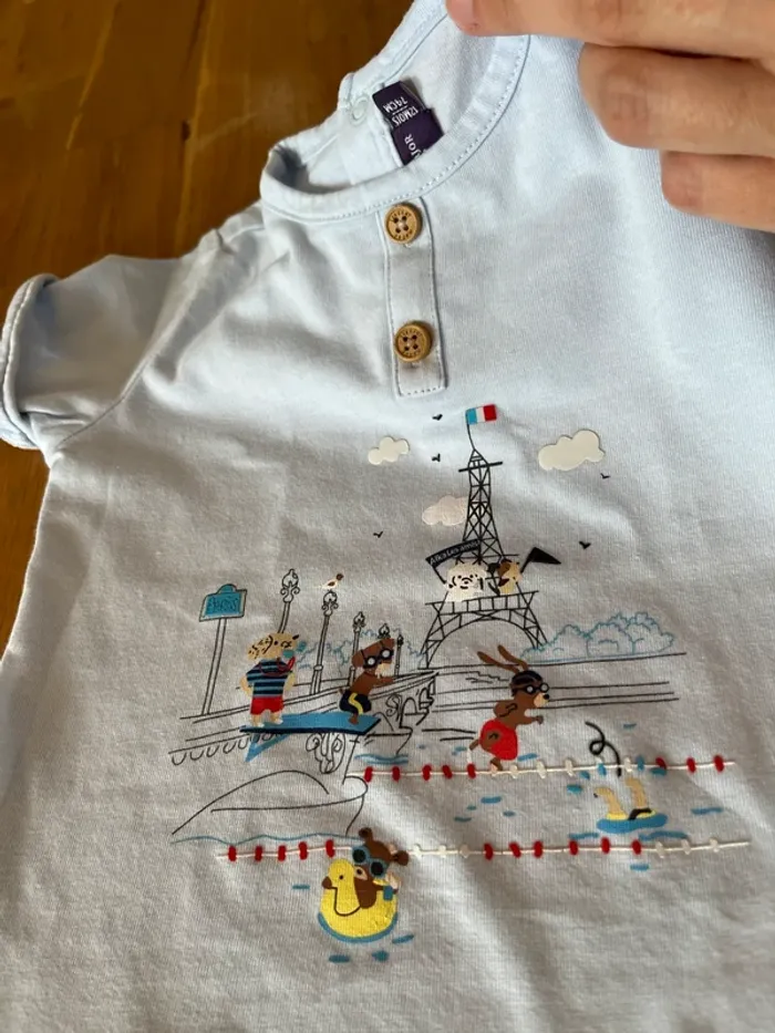 Lot de 2 t-shirts Sergent Major 12 mois - photo numéro 5
