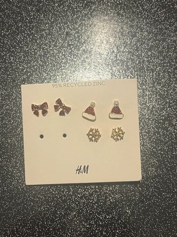 Lot de 3 paires de boucles d’oreilles de Noël