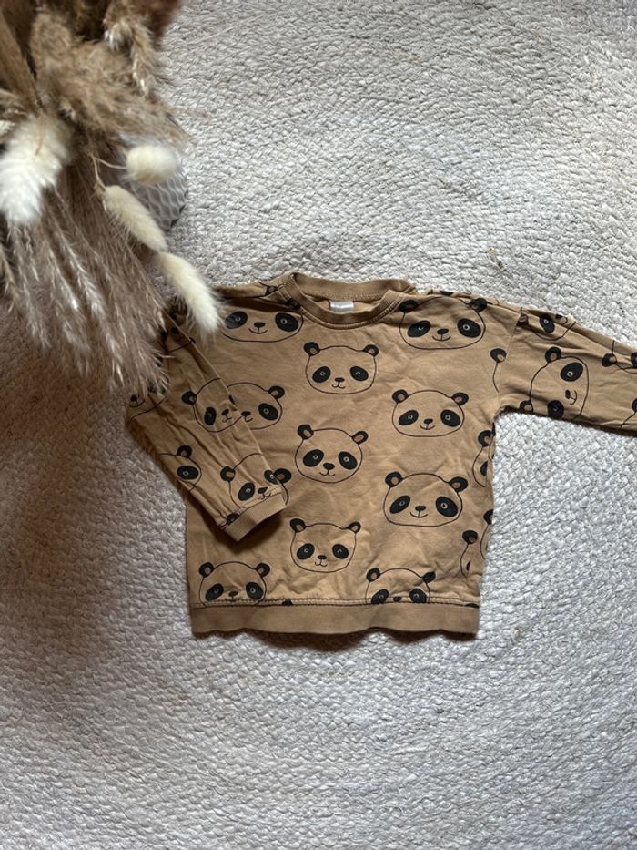 Pull panda garçon - 2ans