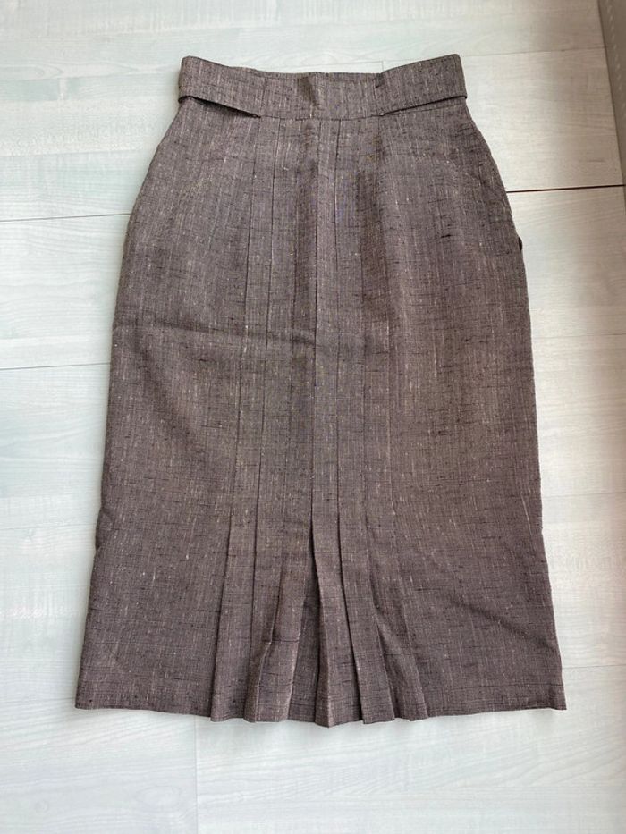 Jupe crayon gris Chiné verdosa - photo numéro 3