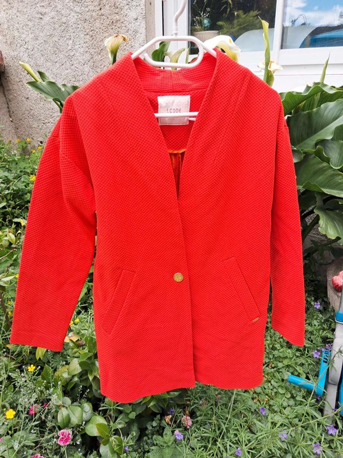 Veste blazer femme vintage corail I Code S