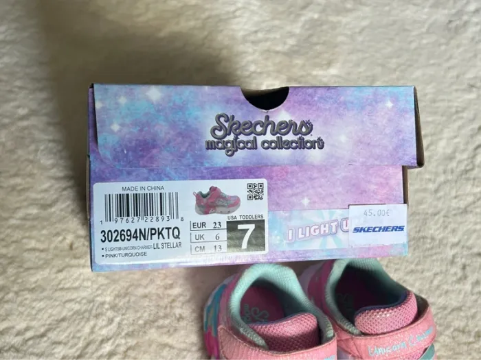 Baskets lumineuses licorne Sketchers fille 23 Tbe - photo numéro 8