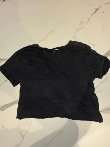 T-shirt noir basique - Taille S (Bershka)