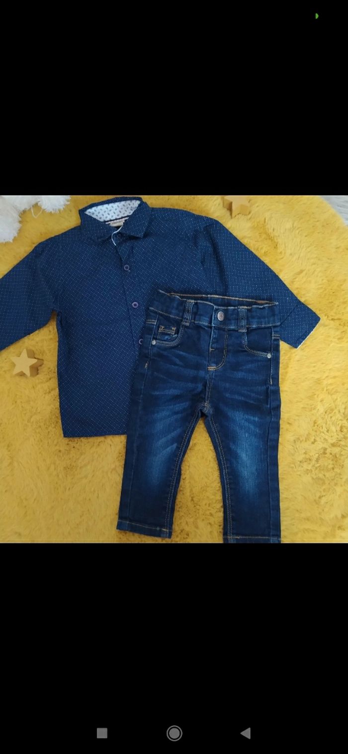 Ensemble chemise jean - photo numéro 2