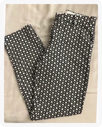Pantalon imprimé noir et blanc H&M