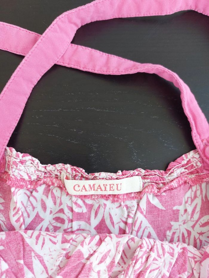 Jolie haut à bretelles croisées femme - Camaïeu - Taille 36 - photo numéro 3