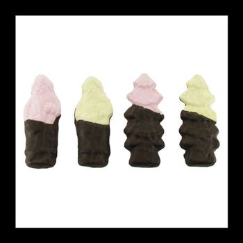 100g Guimauves Noël mi-chocolatées noir