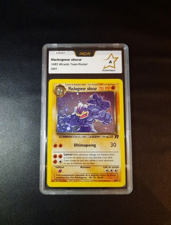 Carte Pokemon Mackogneur Obscur 10/82 Holo PCA A Wizards Team Rocket Edition 2 fr