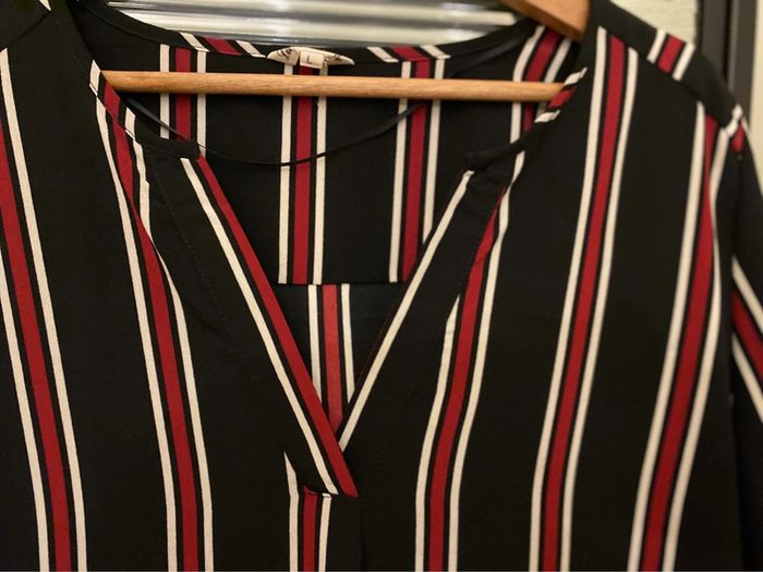 Robe à rayures manches longues et taille L marque Lulu Love - photo numéro 4