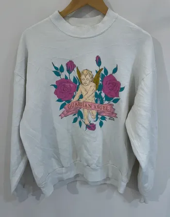 Crewneck 90s Guardian Angel Jerzees Womens L Made in USA 🇺🇸