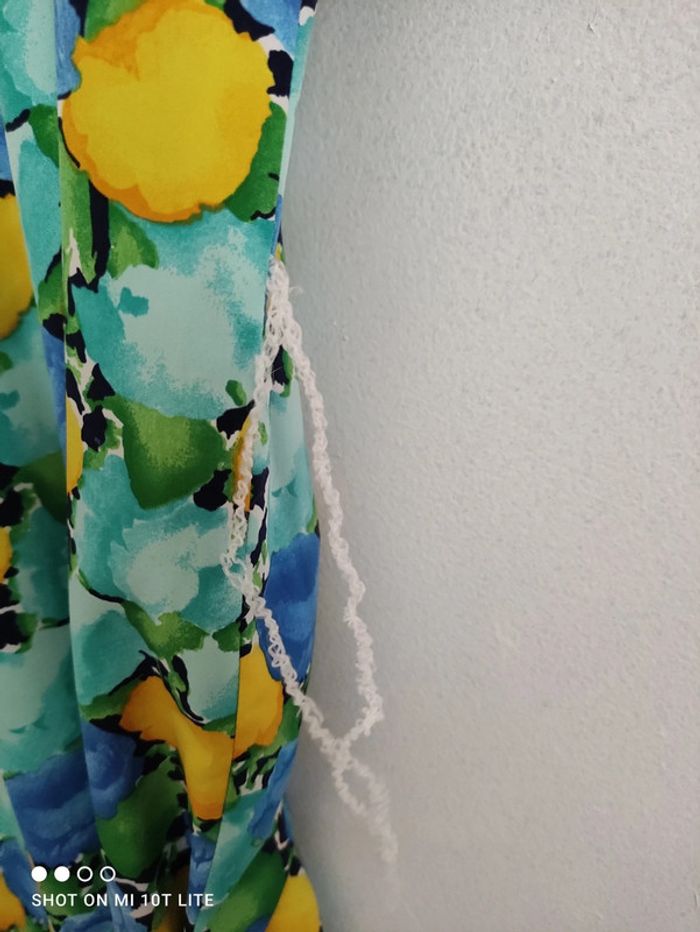 Robe bleu jaune vert Huguet Paris - photo numéro 2