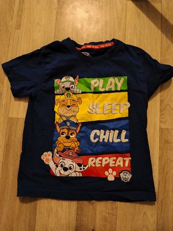 Tee shirt pat patrouille taille 5-6 ans 116 cm