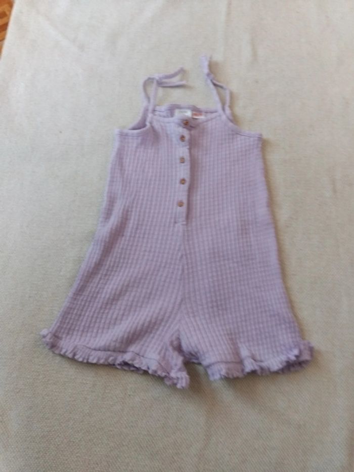 Salopette zara t4/5ans 100%coton - photo numéro 3