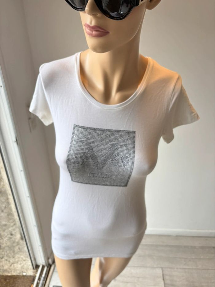 TEE shirt à strass Versace 19v69 - photo numéro 6