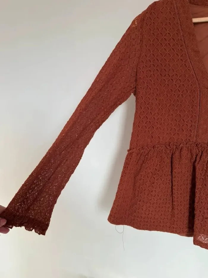 Haut broderie rouille - photo numéro 5
