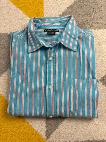 Chemise Atlas For Men | Bleu turquoise et rouge | Taille L