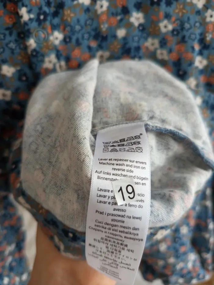 Jolie blouse fleurie Liberty Petit Bateau 10 ans neuve avec étiquette - photo numéro 10