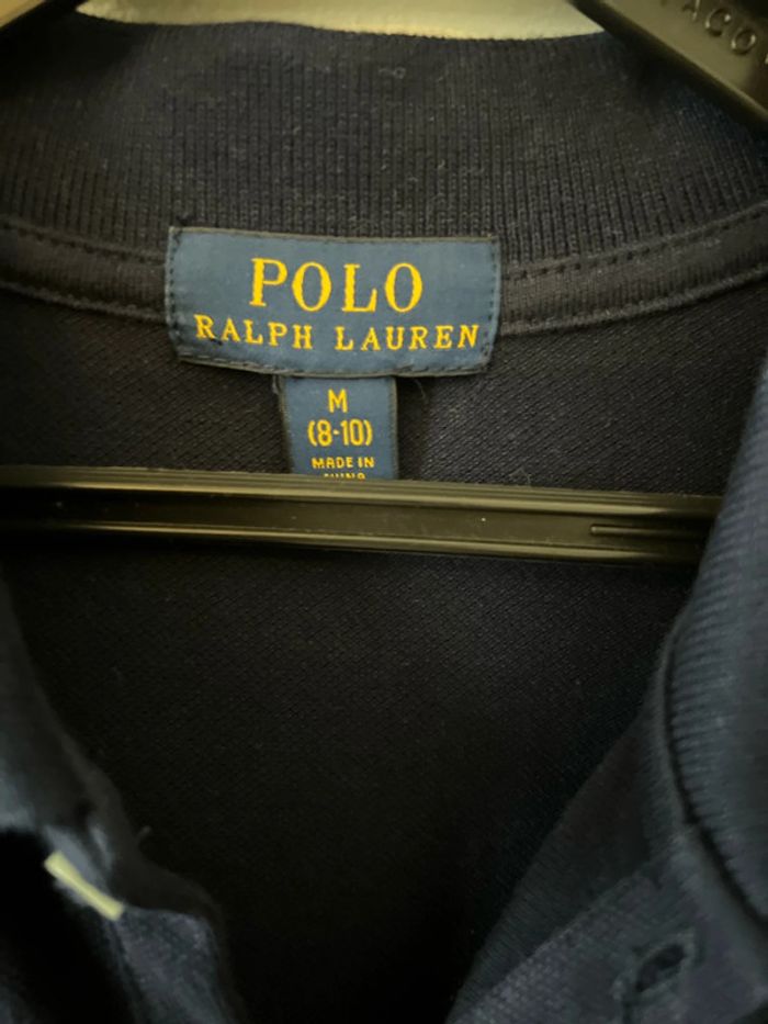 Robe polo neuve piqué de coton marine 12 ans - Ralph Lauren - photo numéro 4