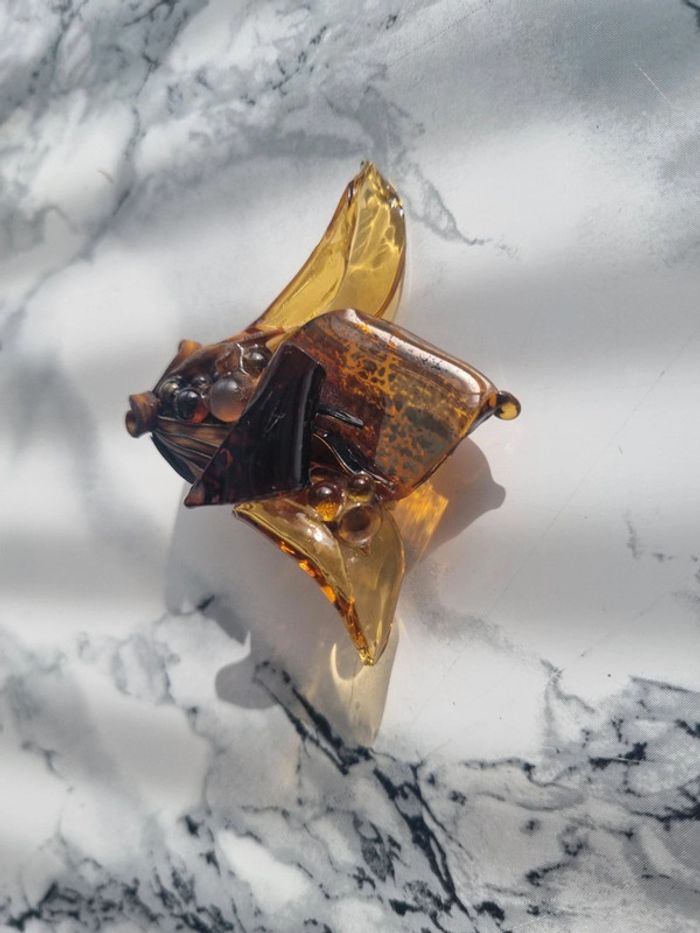 Broche vintage en verre - photo numéro 2