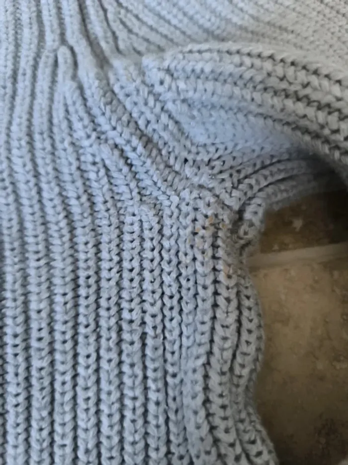 Magnifique pull col châle Nautica homme XL gris excellent état - photo numéro 11