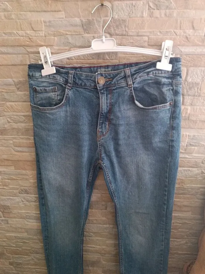 Jean slim bleu Kiabi S - photo numéro 2